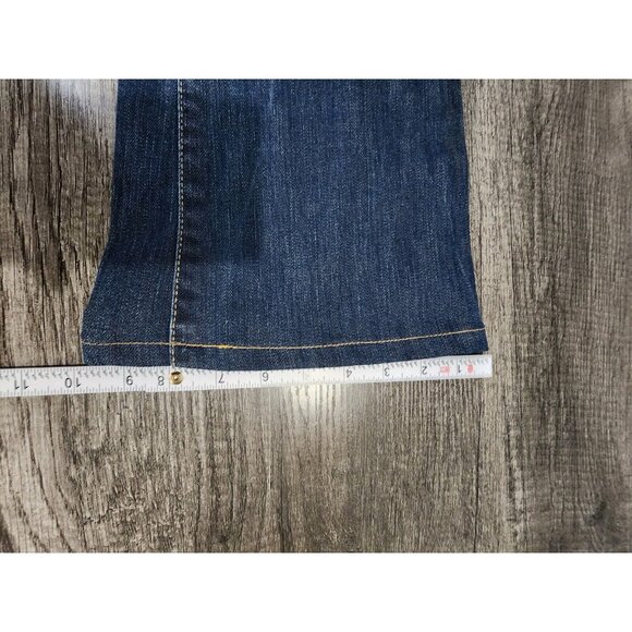 &tg Jeans Womens 28 Blue Dark Stonewashed Slim Skinny Low Rise Cotton Denim - Picture 8 of 10